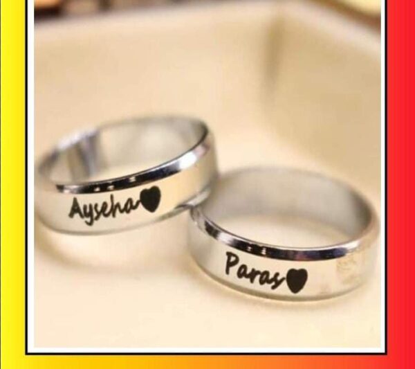 Customized Name Ring with Gift Box - Image 2